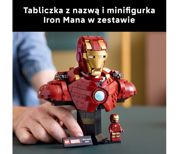 LEGO Marvel Super Heroes 76327 Popiersie Iron Mana MK4 - 1331663 - zdjęcie 7